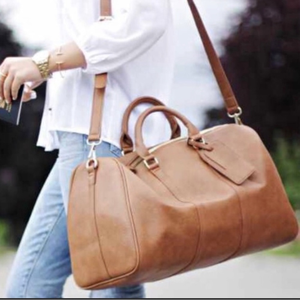 Sole Society Brown Duffel Bag